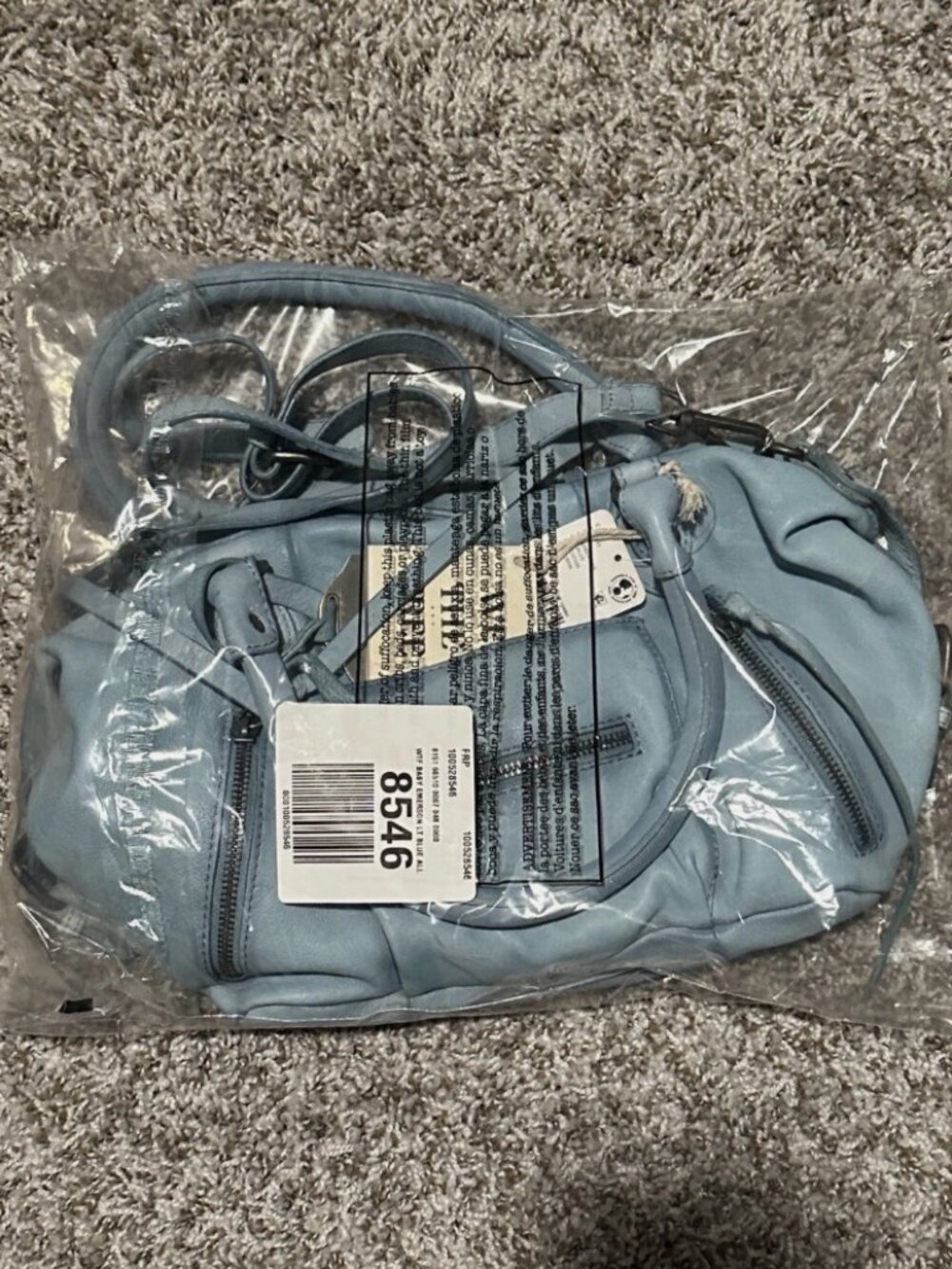 Free People WASHED SAIL We the Free Baby Emerson Bag Purse Tote NEW NWT RARE
